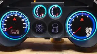 Пересвет приборной панели Mitsubishi Pajero 3 