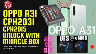 Oppo A31 CPH2031 Unlock Pin Pattern FRP With Miracle Box 2021