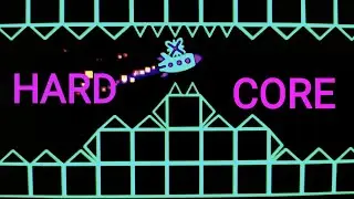 Прошёл сложный уровень в Geometry Dash который создал сам