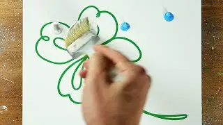 Simple Landscape Painting / Clover / For Beginners / Blending / Canvas Painting / Painting 538