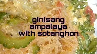 Ginisang ampalaya with Sotanghon///Mimies_Kitchen