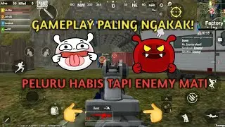 #pubgmalaysia GAMEPLAY PALING NGAKAK! PELURU HABIS TAPI ENEMY MATI KERANA INI 🤣