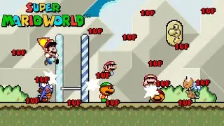 Super Mario World: Infinite 1-UP Glitch Collection