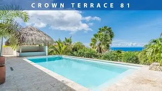 A stunning house on Crown Terrace, BONAIRE, with a view of CURAÇAO from your private pool