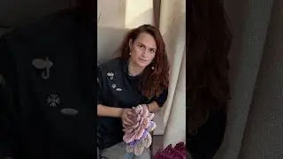 Сравниваю элементы вязания крючком из разных материалов