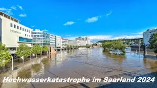 Heftige Überschwemmung durch Unwetter in Saarbrücken 2024
