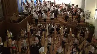 Ground in F by Purcell, European Suzuki Harp Convention 2014 with United Kids of Music Orchestra