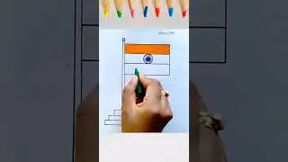 How to Draw National Flag of India|| Indian Flag Drawing|| National Flag Drawing