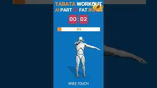 ⚡ FAST  Fat Burnning 🔥  For Beginners 😲 WITH  * AI *  Under 3 Minutes ⏱  Tabata 🤸‍♂️ Workout Gym  👍