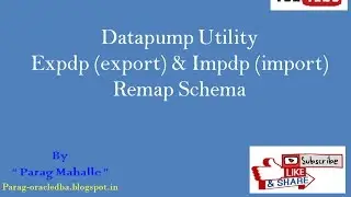 How to perform Remap Schema Export &  Import utility in Oracle Database. /* Step By Step /*