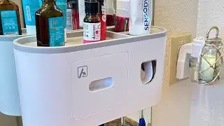 No More MESSY Tooth Brushes 😲Toothbrush Holder/Dispenser👏🏽 