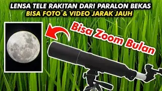 Wow 🔥 Foto Bulan Pakai HP + Lensa Tele Rakitan | Phonescoping Telecopy