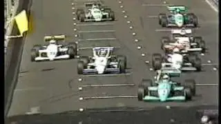 1987 - Birmingham Superprix - Robert Moreno stalls on the grid