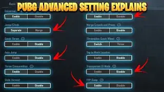 pubg all advanced setting 2023 | pubg all basic setting | pubg all basic advaced setting explain