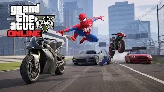 GTA V Bike spider-man 22 #brbadalyt #shorts #gta #gta5