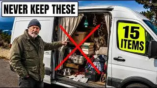 15 Things Experienced Vanlifers Never Keep In Their Van — And You Should Remove Too
