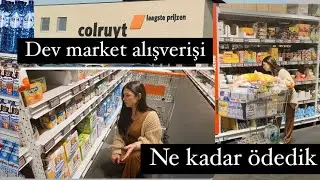 DEV MARKET ALIŞVERİŞİ |BELÇİKA| FİYATLAR ÇOK UYGUN.HOLLANDA NEDEN BU KADAR PAHALI. #vlog #market