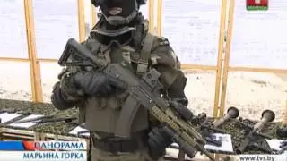 A. Lukashenko in the 5th separate special forces brigade on December 13, 2013