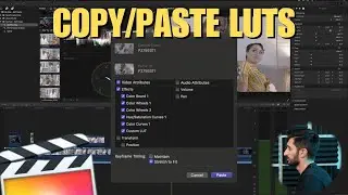 How To Copy & Paste LUTs In Final Cut Pro X