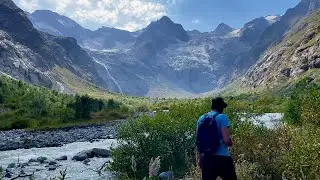 Лучшая локация в Осетии. Водопад и ледник Тана