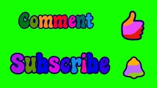 YouTube like subscribe bell icon buttons green screen | End Scree 2021