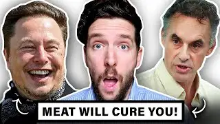 Elon Musk CRINGES During Jordan Peterson’s Meat-Only Diet Pitch!