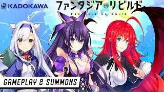 Fantasia Re:build - Gameplay + Summons - Android/ios