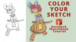 How to color a sketch using Autodesk Sketchbook? [ Tutorial ]