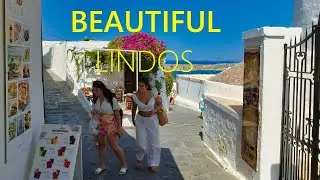 Lindos Rhodes GREECE 2024 🇬🇷 Best place for sommer vacation in Rhodes [4K UHD]