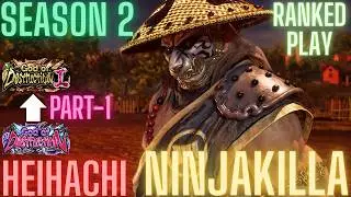 Tekken 8 | NinjaKilla (Heihachi) God To God 1 Part-1 Ranked Play