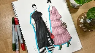 Drawing Of Japanese Street Fashion Of Fall Season