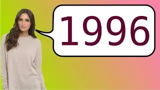 Como dizer '1996' em ingles?