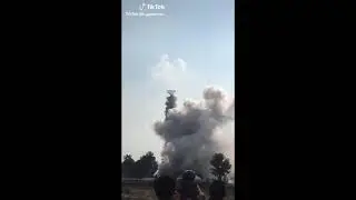Боевики демонстрируют новое оружие по противодействии работе авиации.