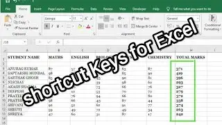 MS Excel shortcut keys | Ctrl key A to Z | #shortcutkeys|  #computer | #trendingvideo | #viral