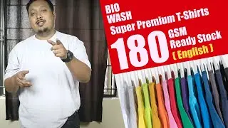 Super Premium Plain 180 GSM Blank T-Shirts | Ready Stock -Available Color 8 | English