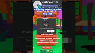 Donating 100 ROBUX to a sub💸Day 1328🔥#shorts #trending #viral #tiktok #roblox #plsdonate #fyp