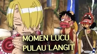 one piece moment lucu luffy usopp sanji di pulau langit #onepiece #luffy