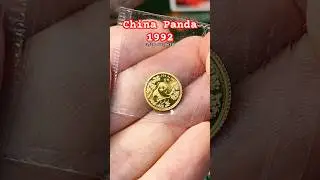 SMALL DATE - China Panda 1992 - 1/20 oz Gold #shorts