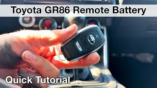 Toyota GR86 Remote Key Fob Battery Replacement