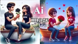 🔥3D couple cartoon images 😍Couple propose picture making ai |💯bing ai,photo editing✅