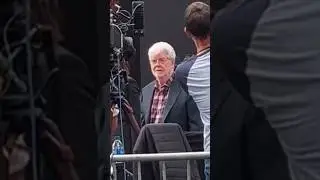 George Lucas at Indiana Jones Premiere