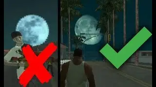 Cara Memperbaiki Bulan Yang Kotak Kotak Di GTA SA Android