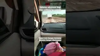 berasa offroad tiap mau keluar atau pulang ke rumah. #indolampung #lampung #offroad