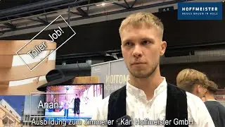 Arian mag seine  Ausbildung zum Zimmerer bei Hoffmeister in Lamspringe! | Leinebergland TV