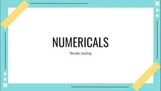 Numericals - Tensile Testing - GATE problems & solutions - TIPS