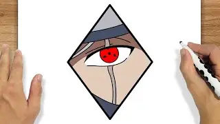 COMO DESENHAR O SHARINGAN DO KAKASHI