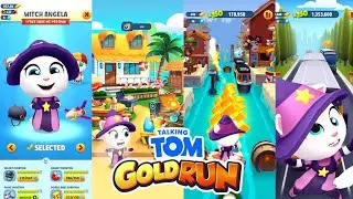 Non-Stop Run: Talking Tom Gold Run | Fun Run With Witch Angel🧙 | Grow and Go Event💧| Android Game