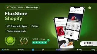 FluxStore Shopify app⚡️Preview it on FluxBuilder app builder (Flutter E-Commerce App)
