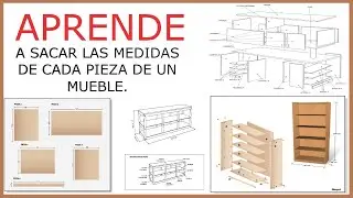 Curso de Carpintería - Como saber las medidas de las piezas de un mueble de cocina -