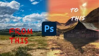 Changing an horrible photo to an art piece (photoshop speed edit)